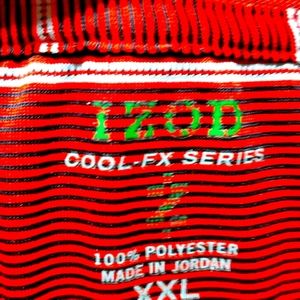 Izod. Golf/Polo  shirt -- breathable